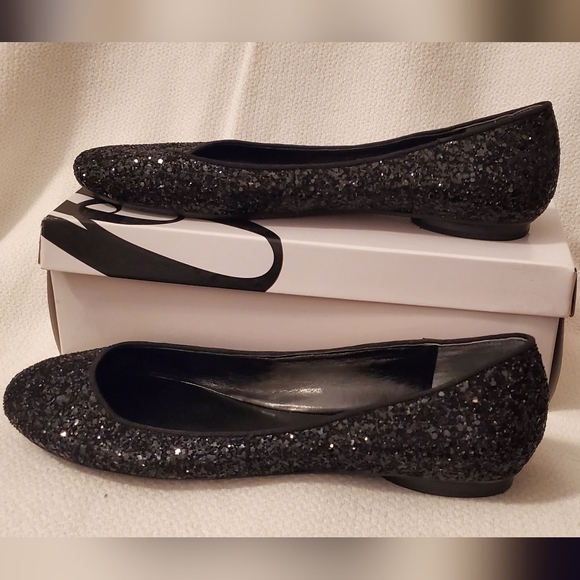 Nine West Black Sparkling Ballet Flats (New in box) - Picture 2 of 4